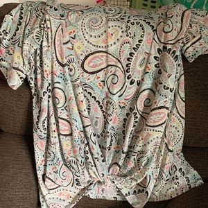 5X paisley blouse